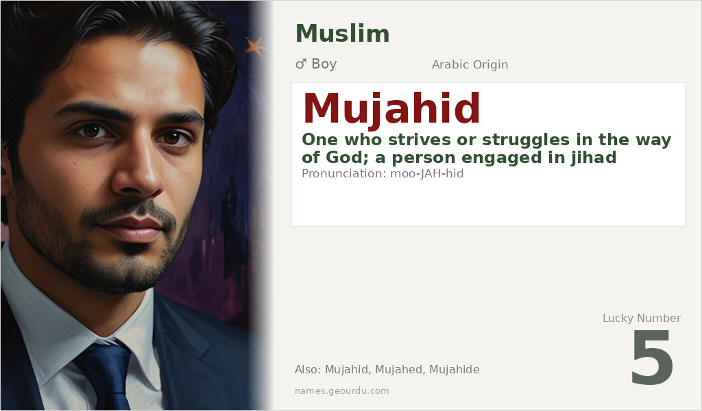 Mujahid Name Meaning and Details