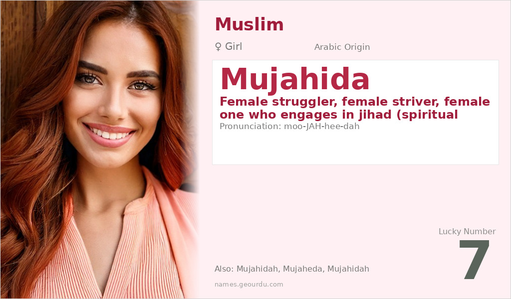Mujahida Name Meaning and Details
