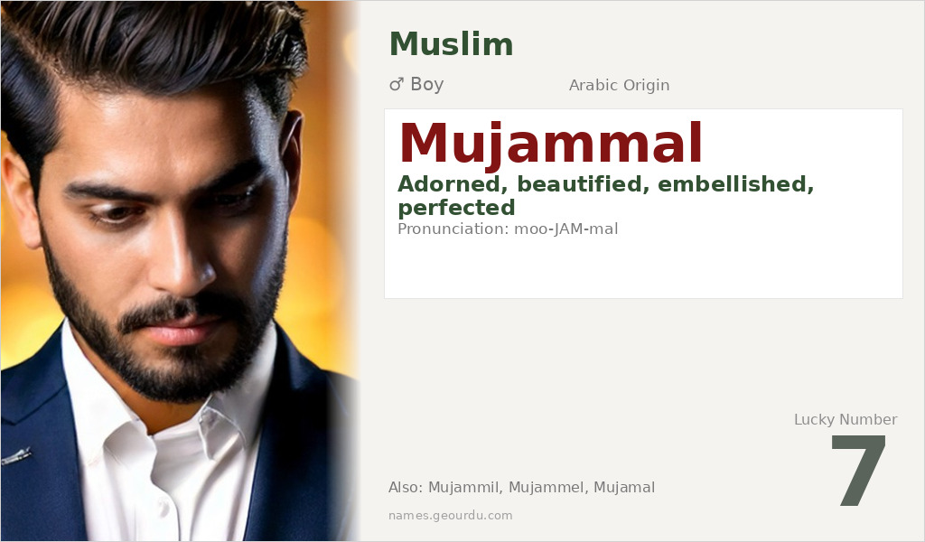 Mujammal Name Meaning and Details