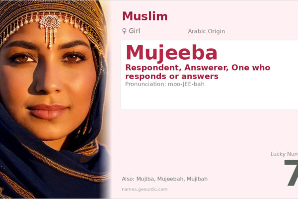 Mujeeba Name Meaning — Arabic Origin, Girl Name & Islamic Significance (2025)