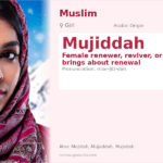 Mujiddah Name Meaning and Details