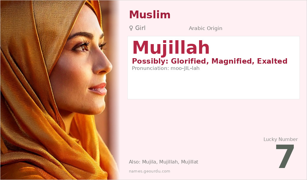 Mujillah Name Meaning and Details
