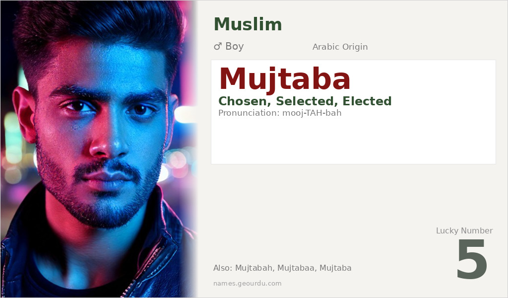 Mujtaba Name Meaning and Details