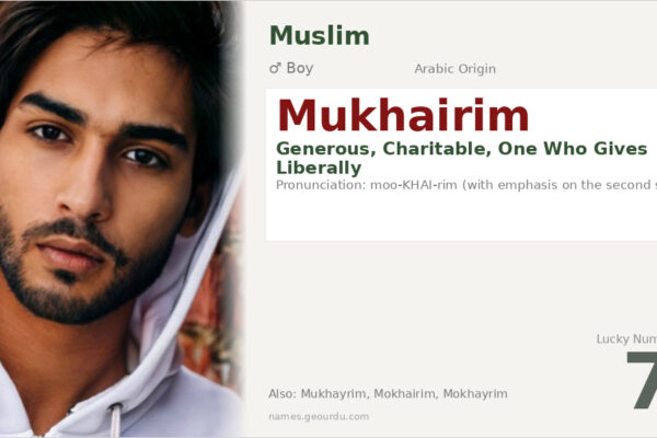 Mukhairim Name Meaning — Arabic Origin, Boy Name & Details (2025)