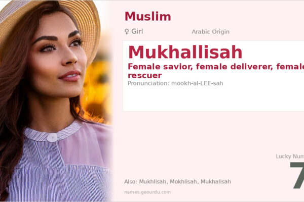 Mukhallisah Name Meaning — Arabic Origin, Girl Name & Details (2025)