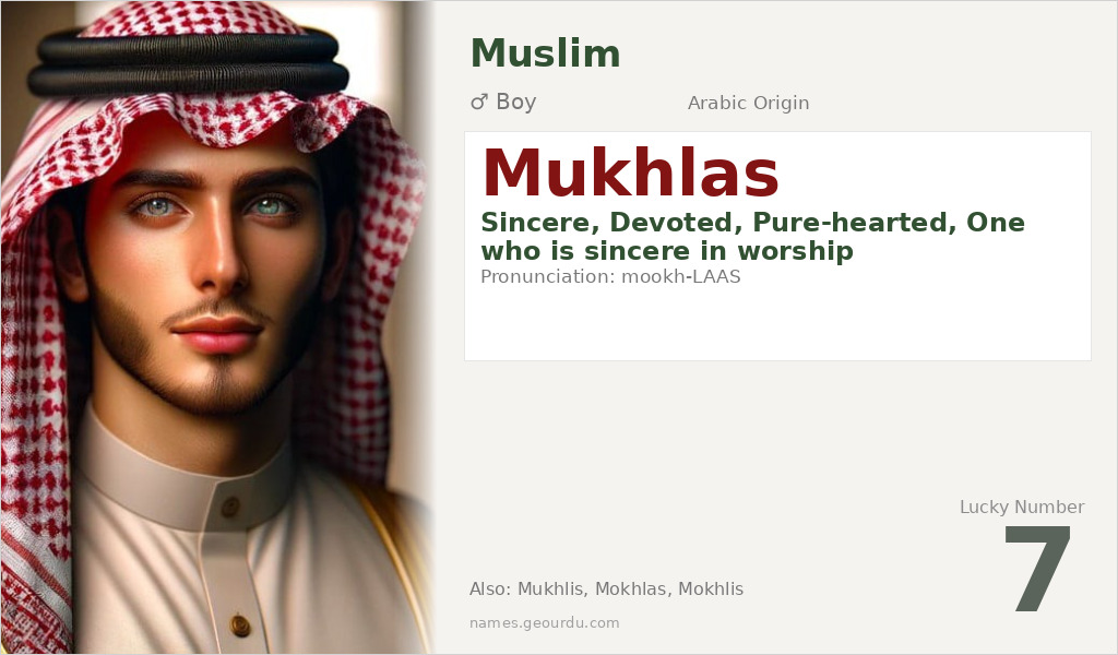 Mukhlas Name Meaning and Details