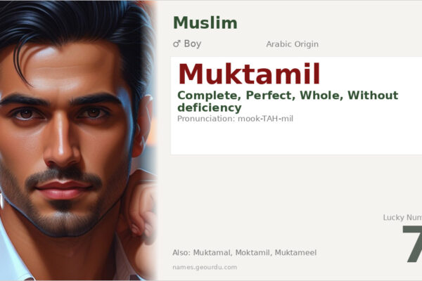 Muktamil Name Meaning — Arabic Origin, Boy Name & Details (2025)