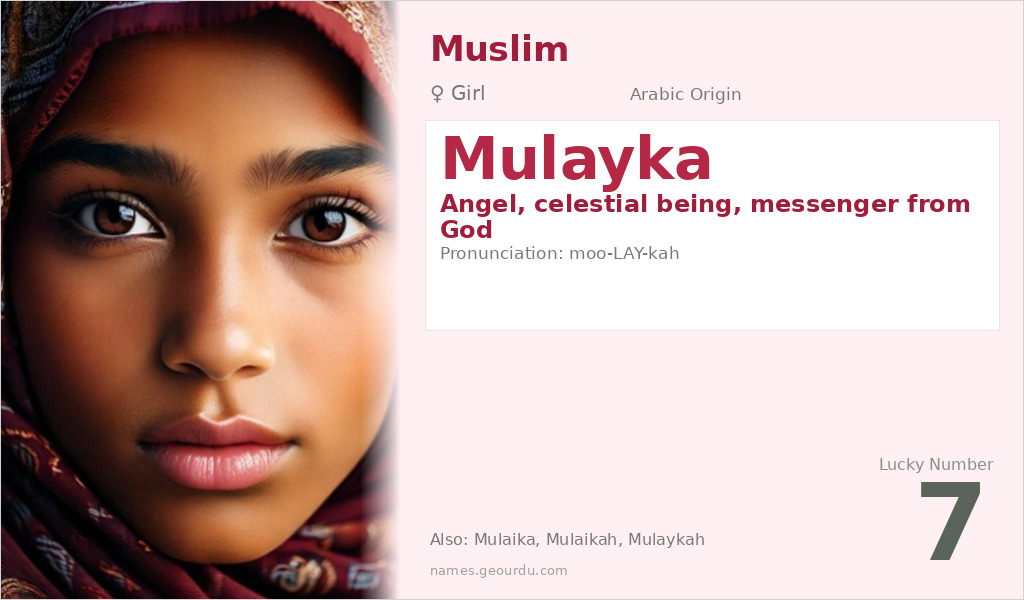 Mulayka Name Meaning and Details