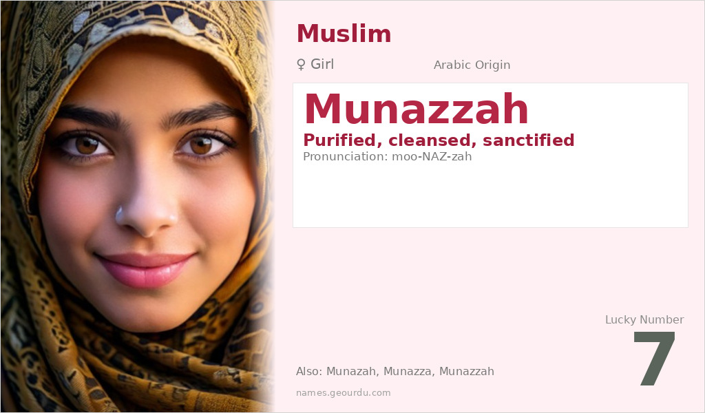 Munazzah Name Meaning and Details