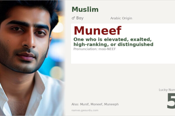 Muneef Name Meaning — Arabic Origin, Boy’s Name & Details (2025)