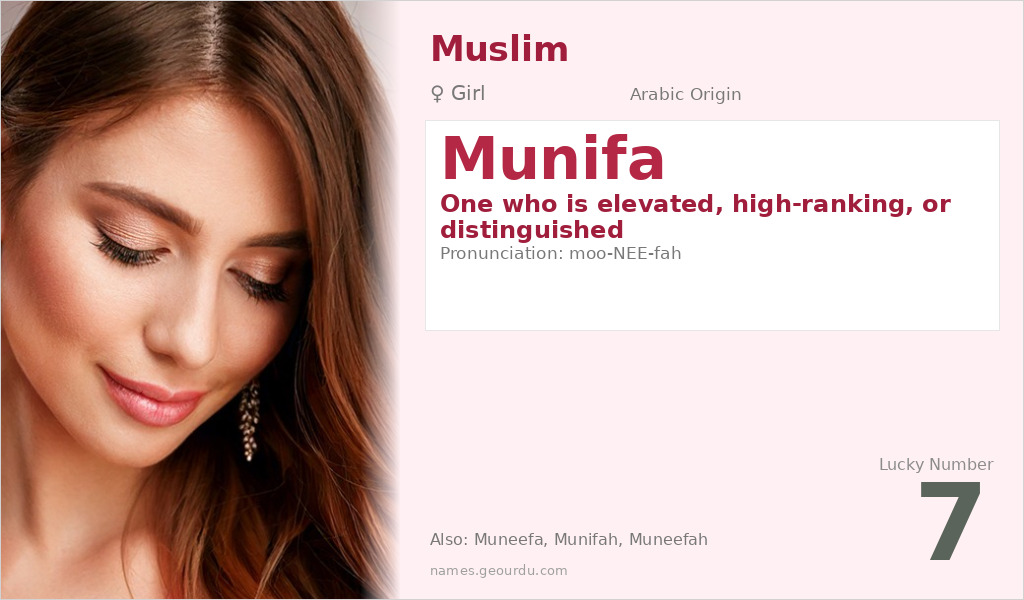 Munifa Name Meaning and Details