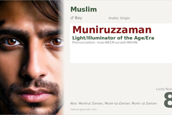 Muniruzzaman Name Meaning — Arabic Origin, Boy Name & Details (2025)