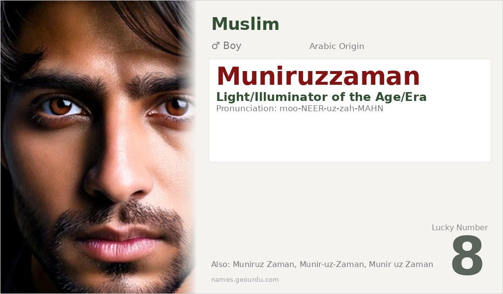 Muniruzzaman Name Meaning and Details