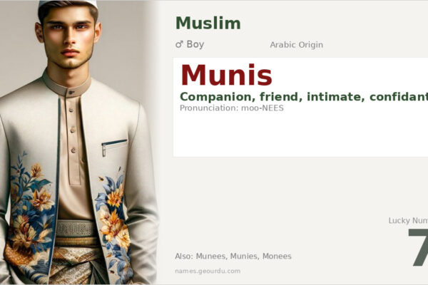Munis Name Meaning — Arabic Origin, Boy Name & Details (2025)
