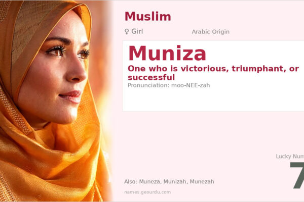 Muniza Meaning — Origin, Gender & Details (2025)