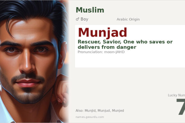 Munjad Name Meaning — Arabic Origin, Boy Name & Details (2025)