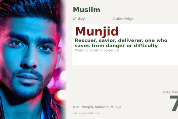 Munjid Name Meaning — Arabic Origin, Boy Name & Details (2025)