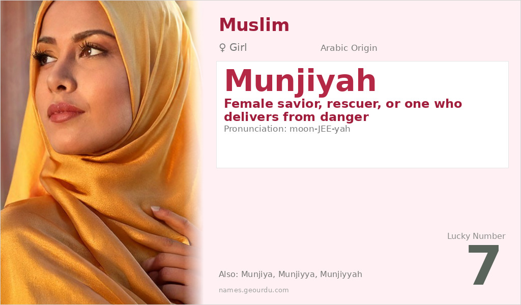 Munjiyah Name Meaning and Details