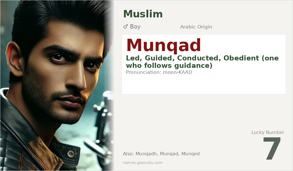 Munqad Name Meaning and Details