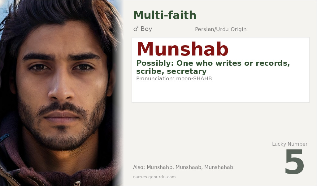 Munshab Name Meaning and Details