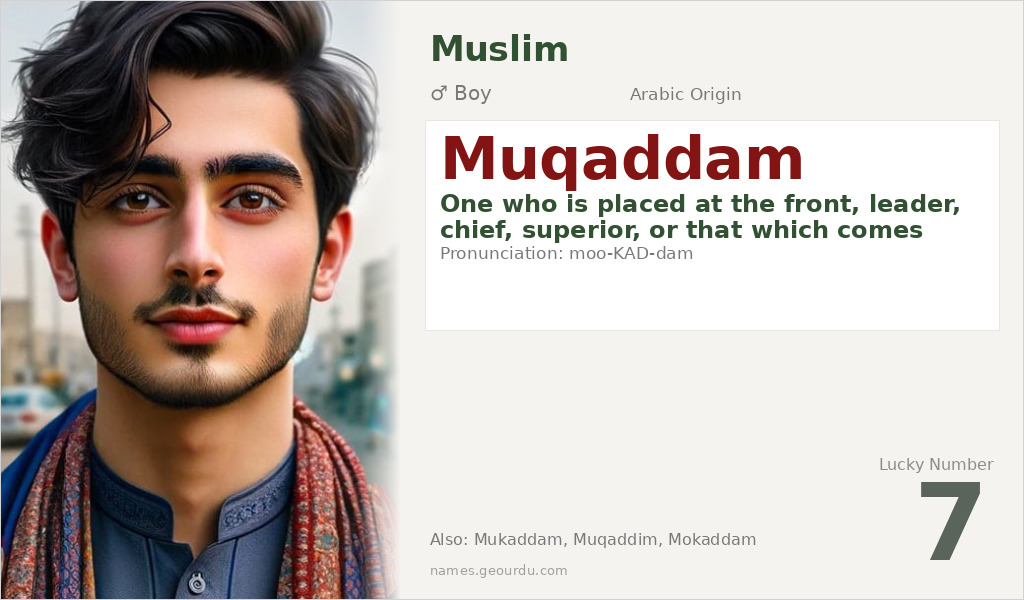 Muqaddam Name Meaning and Details