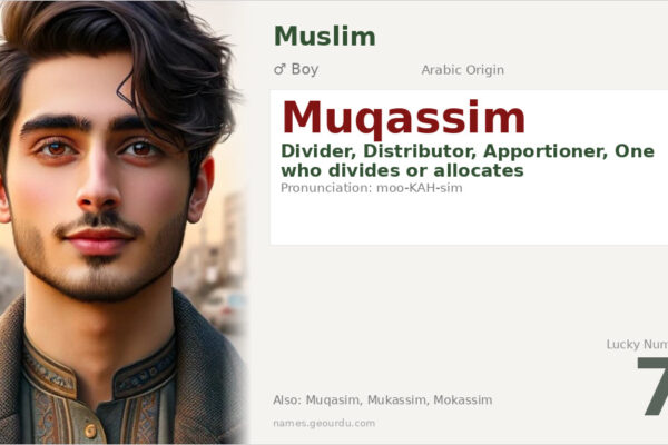Muqassim Name Meaning — Arabic Origin, Boy & Details (2025)