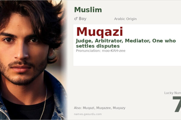 Muqazi Name Meaning — Arabic Origin, Judge & Details (2025)