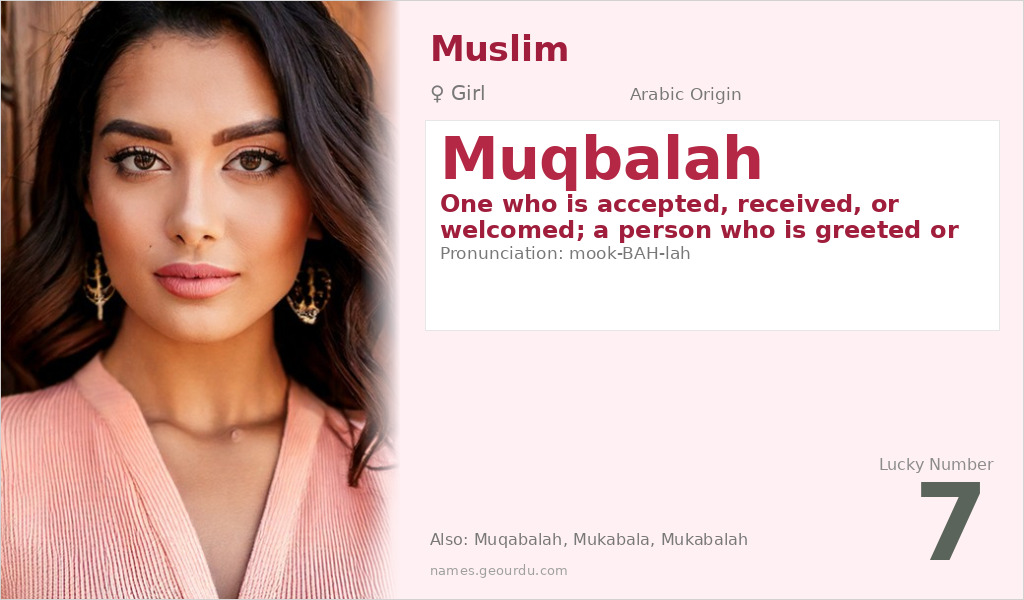 Muqbalah Name Meaning and Details