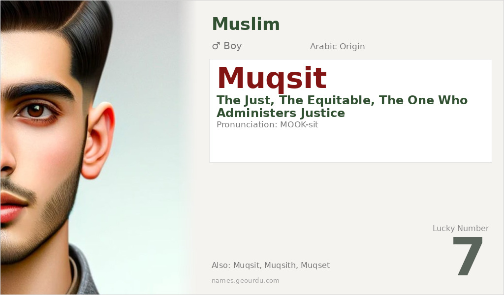 Muqsit Name Meaning and Details