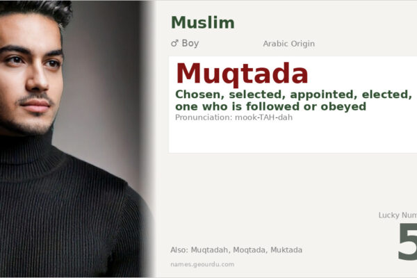 Muqtada Name Meaning — Arabic Origin, Boy Name & Details (2025)