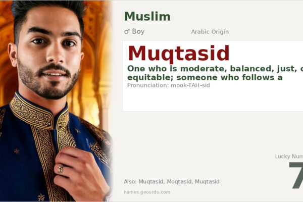 Muqtasid Name Meaning — Arabic Origin, Boy & Details (2025)