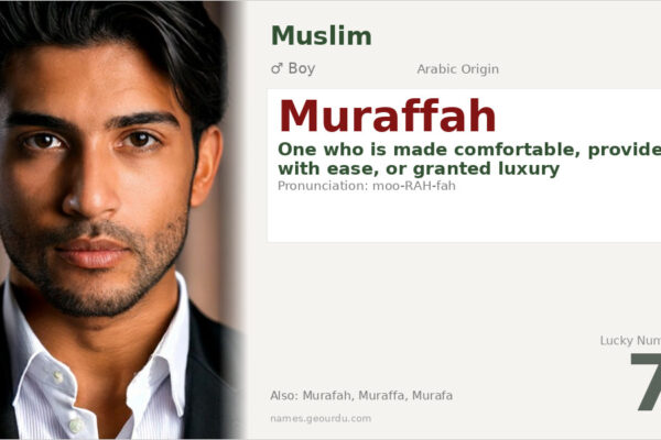 Muraffah Name Meaning — Arabic Origin, Boy’s Name & Details (2025)