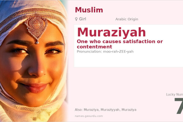 Muraziyah Name Meaning — Arabic Origin, Girl & Details (2025)