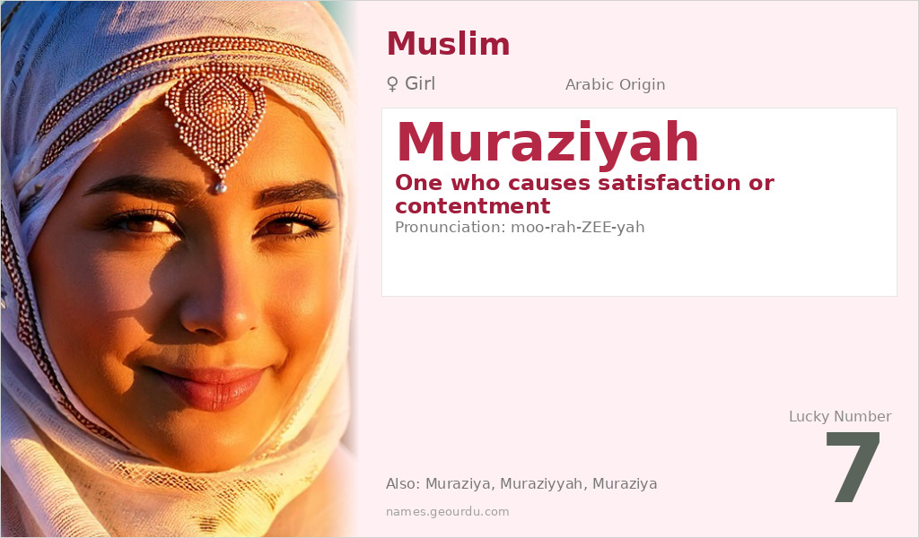 Muraziyah Name Meaning and Details