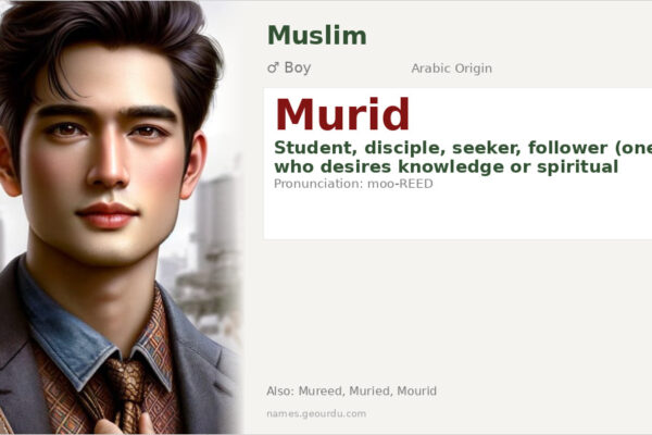 Murid Name Meaning — Arabic Origin, Boy Name & Spiritual Significance (2025)