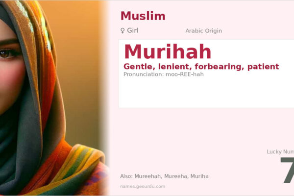Murihah Name Meaning — Arabic Origin, Girl & Details (2025)