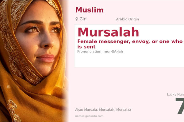Mursalah Name Meaning — Arabic Origin, Girl Name & Details (2025)