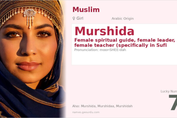 Murshida Name Meaning — Arabic Origin, Spiritual Guide & Details (2025)