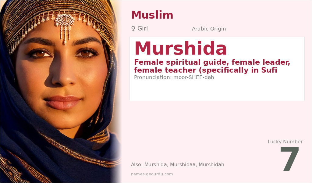 Murshida Name Meaning and Details