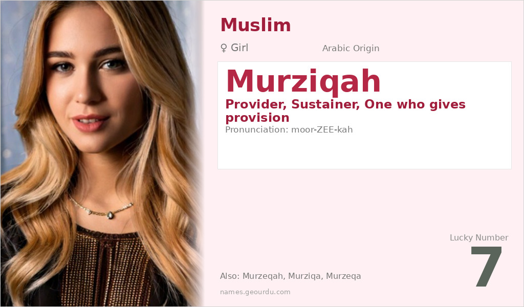 Murziqah Name Meaning and Details