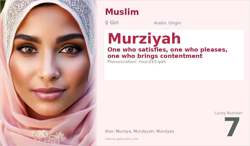 Murziyah Name Meaning and Details
