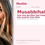 Musabbihah Name Meaning and Details
