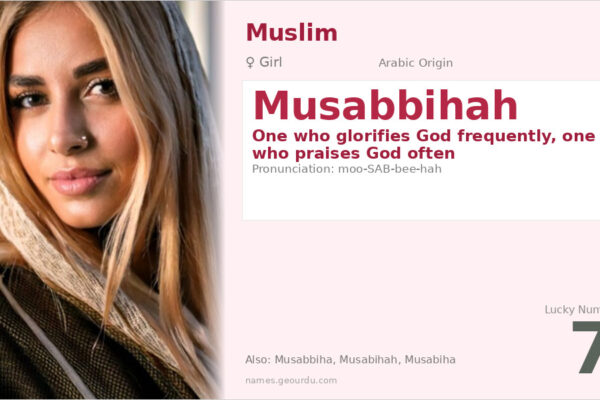 Musabbihah Meaning — Arabic Origin, Girl Name & Details (2025)