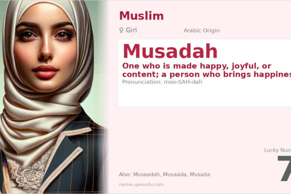 Musadah Name Meaning — Arabic Origin, Girl Name & Details (2025)