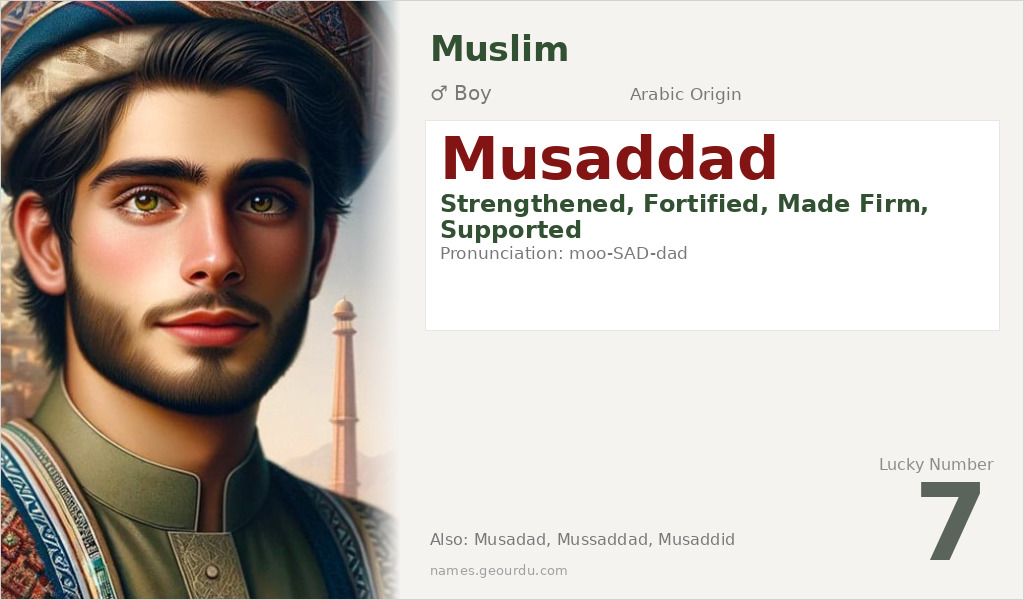 Musaddad Name Meaning and Details