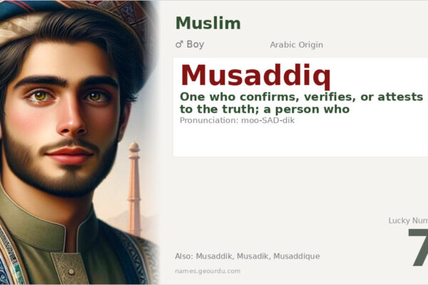 Musaddiq Name Meaning — Arabic Origin, Boy Name & Details (2025)