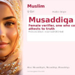 Musaddiqa Name Meaning and Details