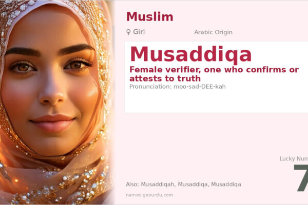 Musaddiqa Name Meaning — Arabic Origin, Girl Name & Details (2025)