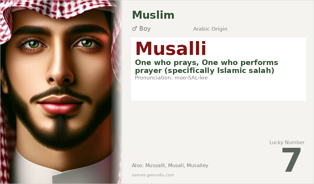 Musalli Name Meaning and Details