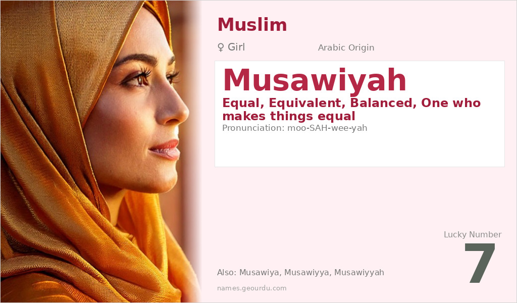 Musawiyah Name Meaning and Details